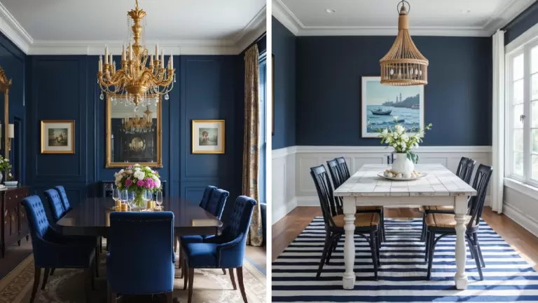 25 Navy Blue Dining Room Ideas to Copy Now